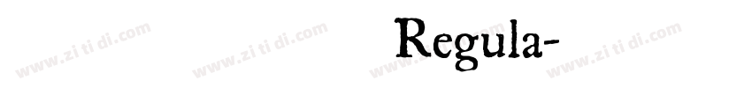 汉仪中隶书简繁 Regula字体转换